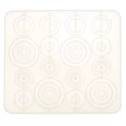 Stampo silicone per fare dei distanziatori e anelli aperti in resina 20x17.5 cm x1