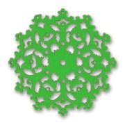 Fiore filigrana in legno mm. 50 legno Verde x1|raw }}