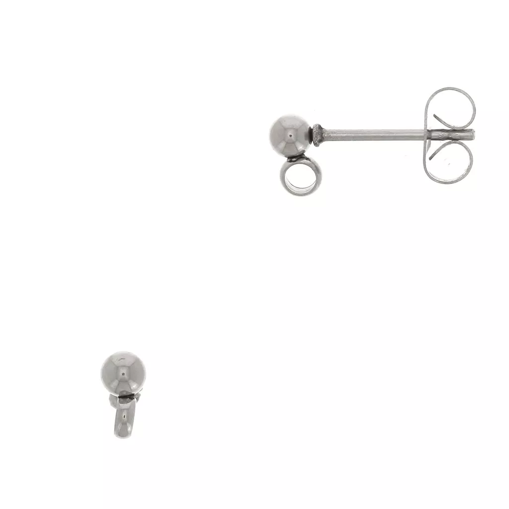 Set Di Orecchini A Perno Rotondi In Zirconia Cubica 5Mm In