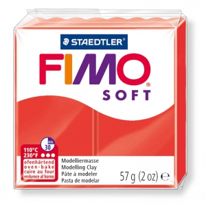 Pasta per modellare Fimo Soft gr. 57 Rosso India (n°24)