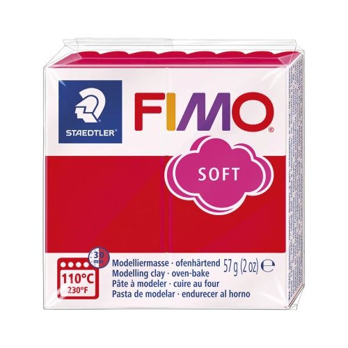 Pasta per modellare Fimo Soft gr. 57 Rosso India (n°24)