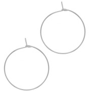 Orecchini da 25 mm a cerchio da decorare - acciaio inossidabile 316L x100|raw }}