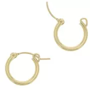 Orecchini cerchio grande 15 mm Gold filled x2