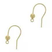 Orecchini ganci 16 mm in Gold filled x2