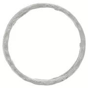 Puntinato martellato mm. 32 Rodiato x1