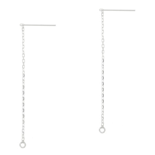 Orecchini catena in Argento 925 60 mm x2