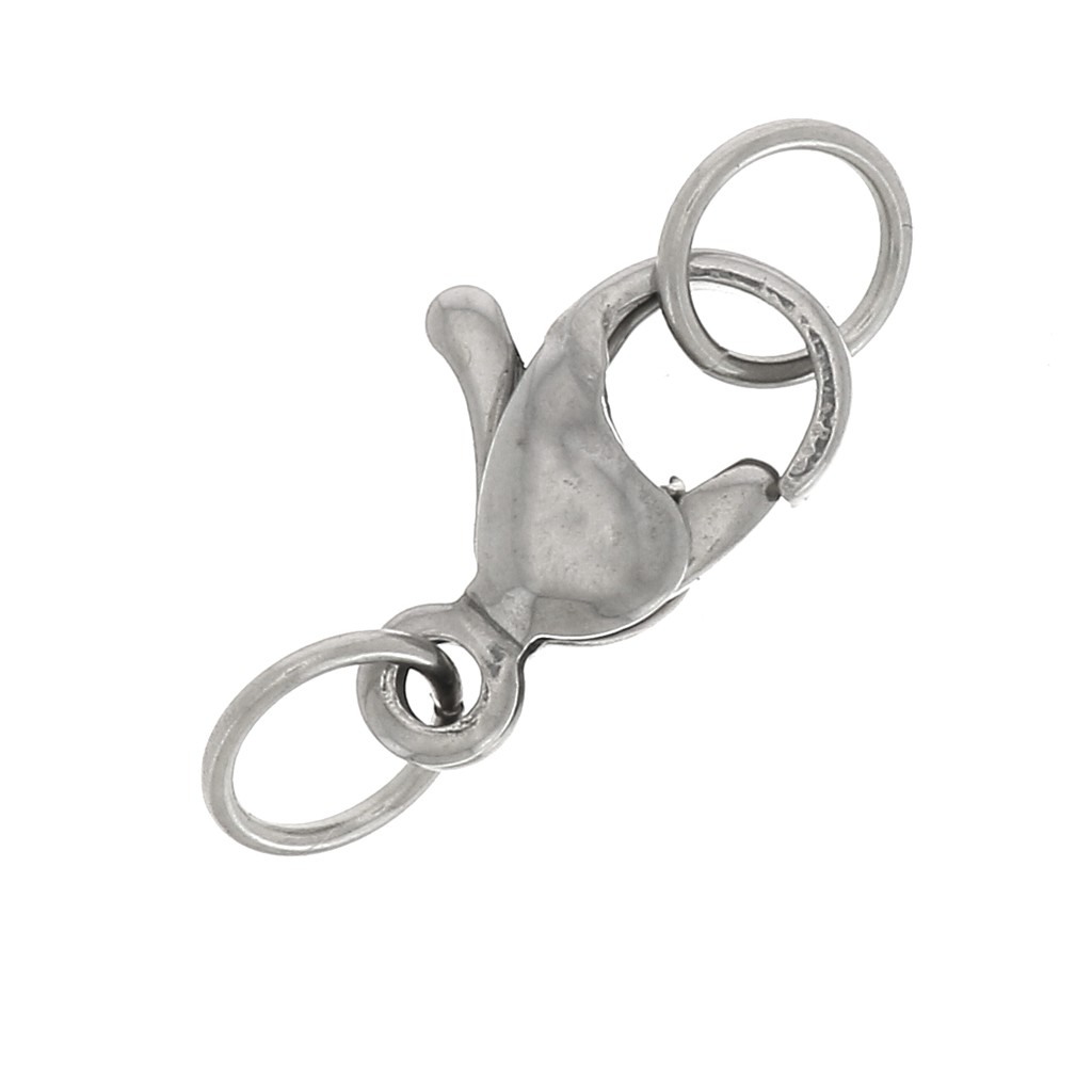 Set di 450 chiusure per gioielli, chiusure a moschettone per la creazione di gioielli, connettori ad anelli aperti con custodia in plastica, chiusure