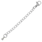 Chiusura moschettone 10mm con catena di estensione e goccia - Acciaio inossidabile