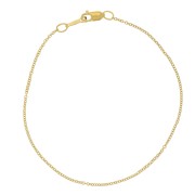 Bracciale maglia forzatina 1.2  mm Gold filled x18 cm|raw }}
