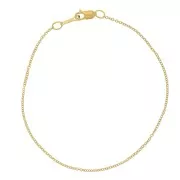 Bracciale maglia forzatina 1.2  mm Gold filled x18 cm