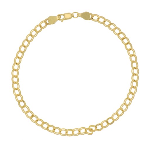Bracciale maglia rombo doppio 3.6 mm Gold filled x18.5 cm