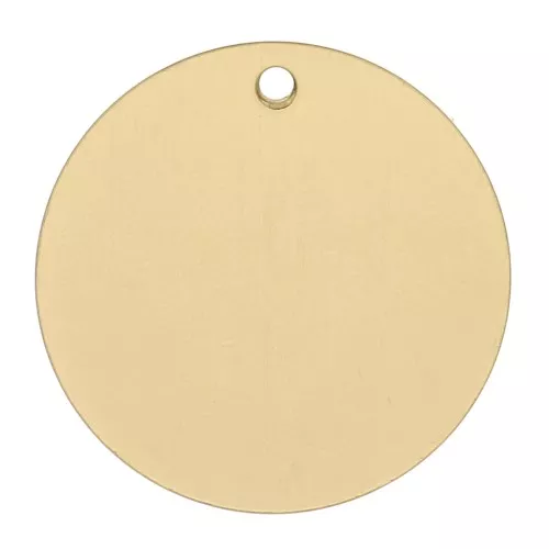 Medaglia da incidere tonda 16 mm Gold filled x1
