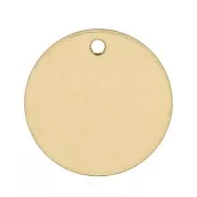 Medaglia da incidere tonda 13 mm Gold filled x1