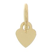 Ciondolo cuore 4.5 x 3.5 mm con anello chiuso Gold filled x1|raw }}