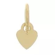 Ciondolo cuore 4.5 x 3.5 mm con anello chiuso Gold filled x1
