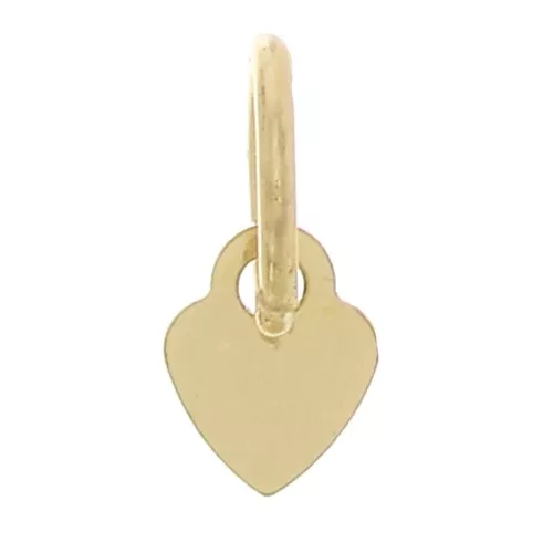 Ciondolo cuore 4.5 x 3.5 mm con anello chiuso Gold filled x1
