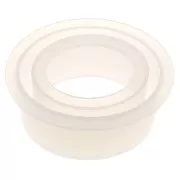 Stampo silicone per fare dei bracciali ovali in resina 62x51x32 mm x1