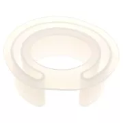 Stampo silicone per fare dei bracciali manchette ovali in resina 62x50x32 mm x1