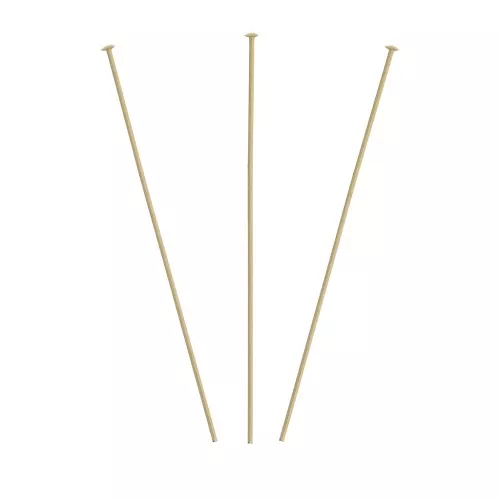 Chiodino testa piatta 31x0.45 mm - Gold filled x10