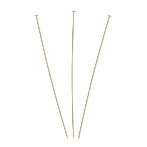 Chiodino testa piatta 63x0.45 mm - Gold filled x10