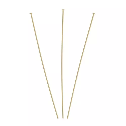 Chiodino testa piatta 63x0.45 mm - Gold filled x10