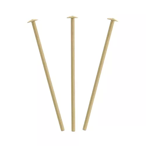 Chiodino testa piatta 19x0.55 mm - Gold filled x10