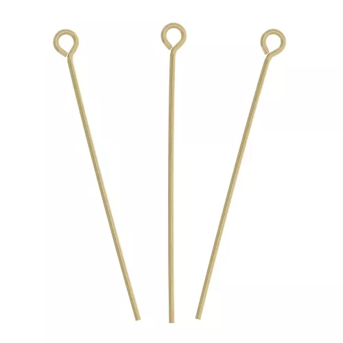 Chiodino occhiello 28x0.55 mm - Gold filled x10