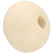 Perlina in ceramica mm. 15 Crema mat