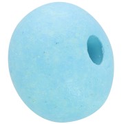Perlina in ceramica mm. 15 Aquamarine mat