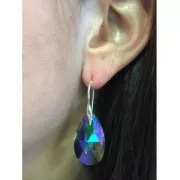 Monachelle con fermaciondolo mm.22 Argento 925 Rodio Nero x2