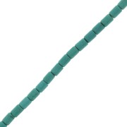 Perle tubi stile Heishi 3.5x5 mm imitazione Howlite - Turchese x39cm|raw }}