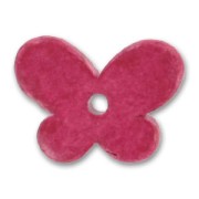 Farfalla in ceramica mm. 22x30 Dark Fuchsia matto x1