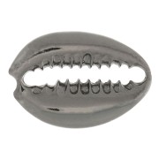 Distanziatore conchiglia 19x13 mm in Argento 925 Rodio Nero x1|raw }}