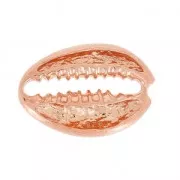 Distanziatore conchiglia 19x13 mm in Argento 925 Rodio Nero x1