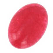 Cabochon ovale 14x10 mm - Diaspro tinta- Rosso x1|raw }}