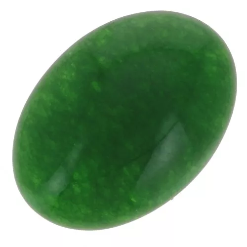 Cabochon ovale 14x10 mm - Diaspro tinta- Verde x1