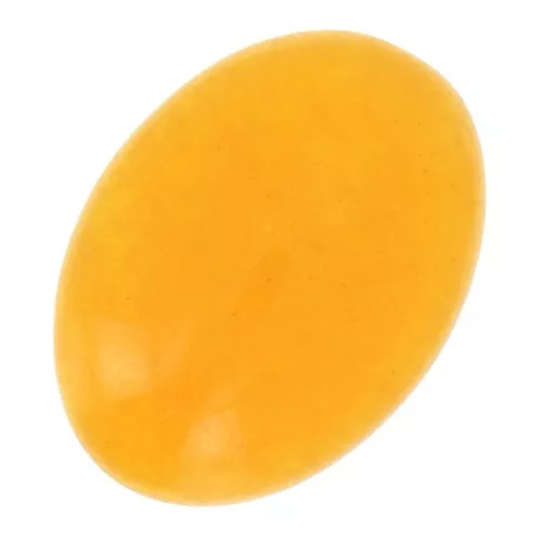 Cabochon ovale 14x10 mm - Diaspro tinta- Giallo x1