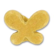 Farfalla in ceramica mm. 16x22 Ocra matto x1|raw }}