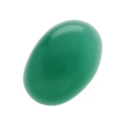 Cabochon ovale 14x10 mm - Agata colorata - Verde x1