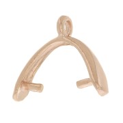 Gancio per pendente 12 mm Argento 925 Doré rose x1
