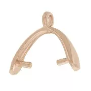 Gancio per pendente 12 mm Argento 925 Doré rose x1