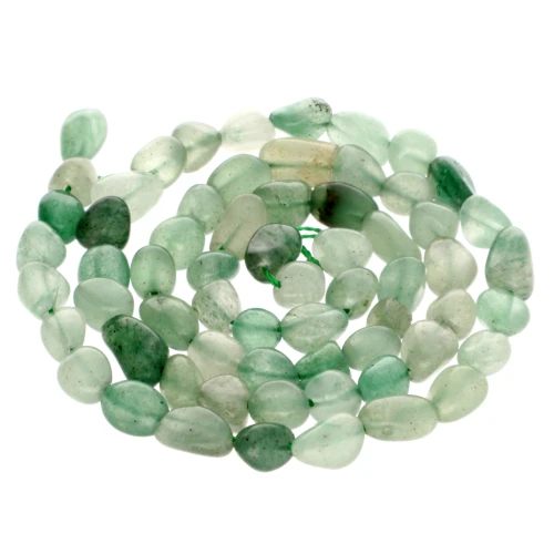 Perle nuggets irregolari 6 mm pietre semipreziose - Avventurina x40cm