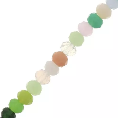 Rondelle sfaccettate 3.5x3 mm - Multicolore x36 cm
