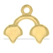 Cymbal - Terminale per Ginko Duo 16.5x14 mm Kastro II Dorato con oro fino x1|raw }}