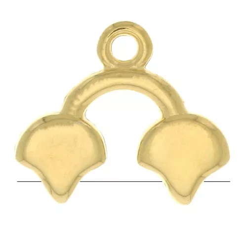 Cymbal - Terminale per Ginko Duo 16.5x14 mm Kastro II Dorato con oro fino x1