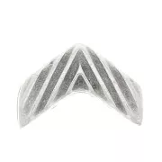 Cymbal - Connettore a perlina Chevron Beads 11x7 mm Avessalos Arg Vieilli x1