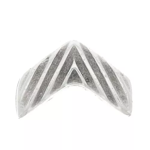 Cymbal - Connettore a perlina Chevron Beads 11x7 mm Avessalos Arg Vieilli x1