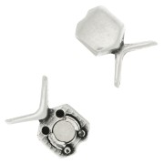 Cymbal Chiusura magnetica per chevron beads 11x17.5 mm Vorino -Argenté Vieilli x1