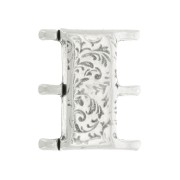 Cymbal Chiusura magnetica per Miyuki Delica 8/0 19x16mm Nisid Argentato anticatox1