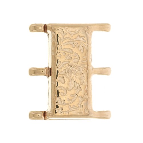 Cymbal Chiusura magnetica per Miyuki Delica 8/0 19x16 mm Nisid -Dorato rosa x1